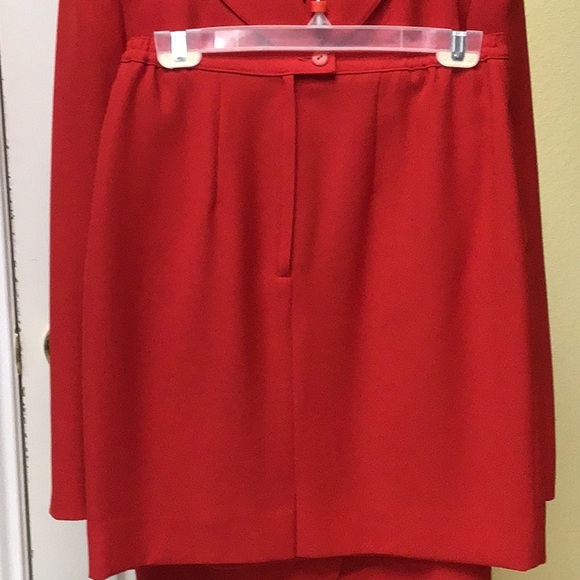John Meyer vintage red 2pc suit, sz6 - Picture 6 of 8
